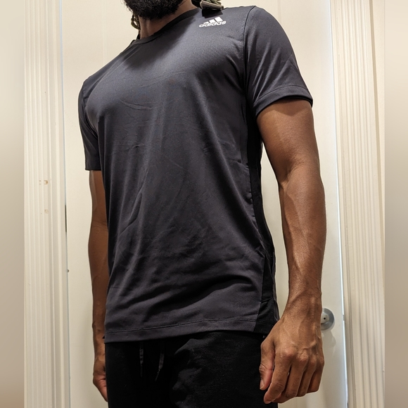 Adidas Aeromotion Tee (Large, Black) - Picture 1 of 4
